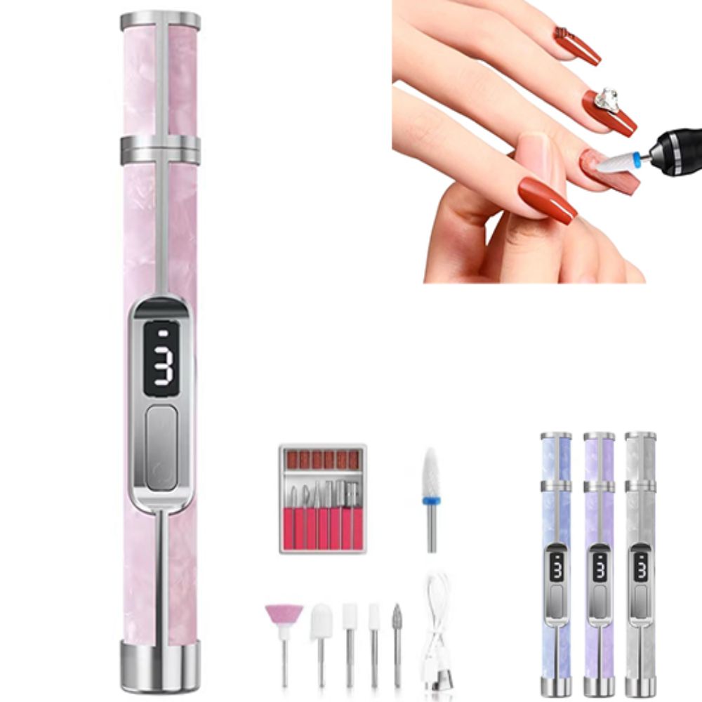 低騒音電動ネイルドリル 4段階調整可能 多段ギア ネイルポリ - Nail Drill Machine のレビューと価格