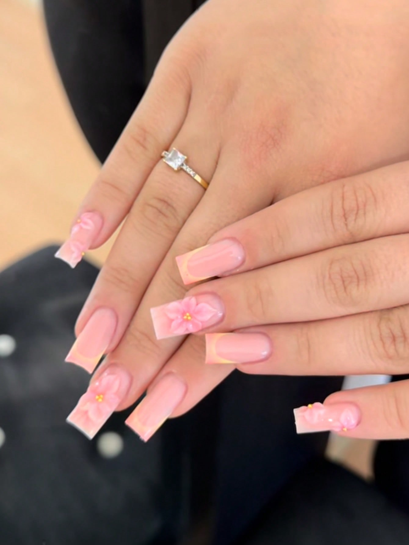 10枚入りミディアムレングスの長方形ヌードピンクとオレンジの - Nail Art Orange のレビューと価格
